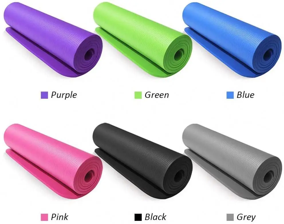 Для занятий спортом йогой и пилатеса здоровье фитнес-72 "x 24" бутадиен-нитрильный каучук комфорт пены коврик для йоги