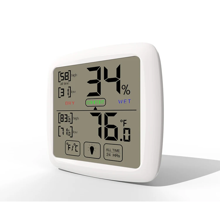 Mini Digital Hygrometer & Thermometer Equipment Temp Humidity Measurement for Cigar Humidor Plants