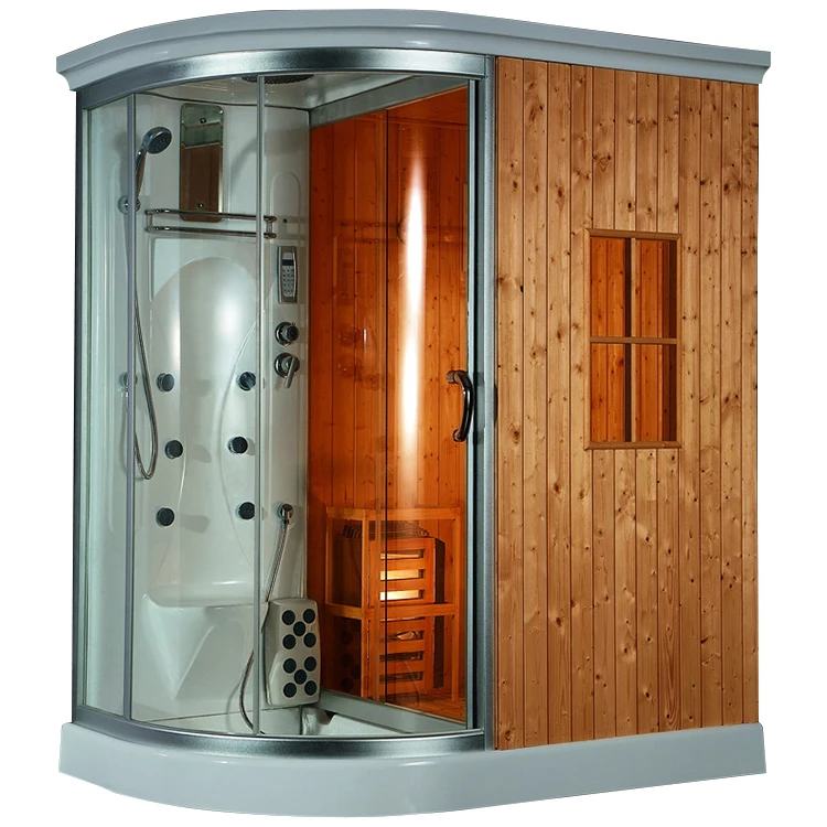 2 человека гидромассажная ванная комната традиционная сухая сауна персональный паровой душ кабина инфракрасная с душем на открытом воздухе