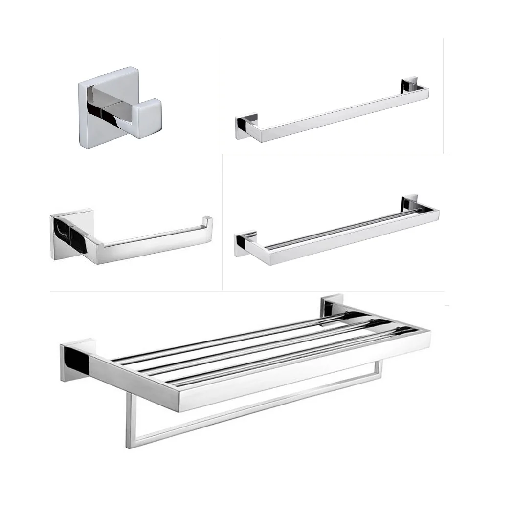 European 5 star hotel Five-piece Set bathroom accessories  Stainless Steel Hardware pendant