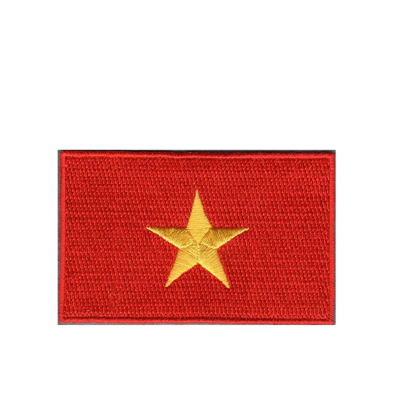 Embroidered Vietnam flag patch country flag patch