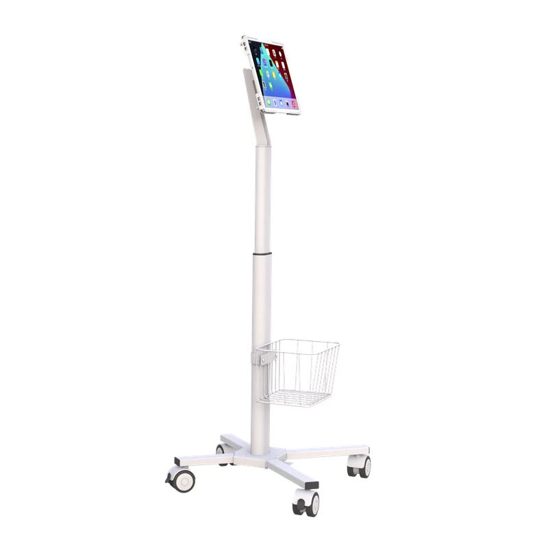 Wholesale Height Adjustable  Mobile Medical Laptop Cart for computer  Tablet VESA  Hospital trolley for dental clinic