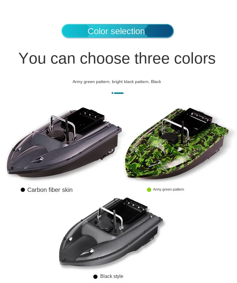 Popular Electronic Boat ABS Plastic RC 500m Carp Fishing Bait Boat GPS Toy Fish Finder Bait Boat
