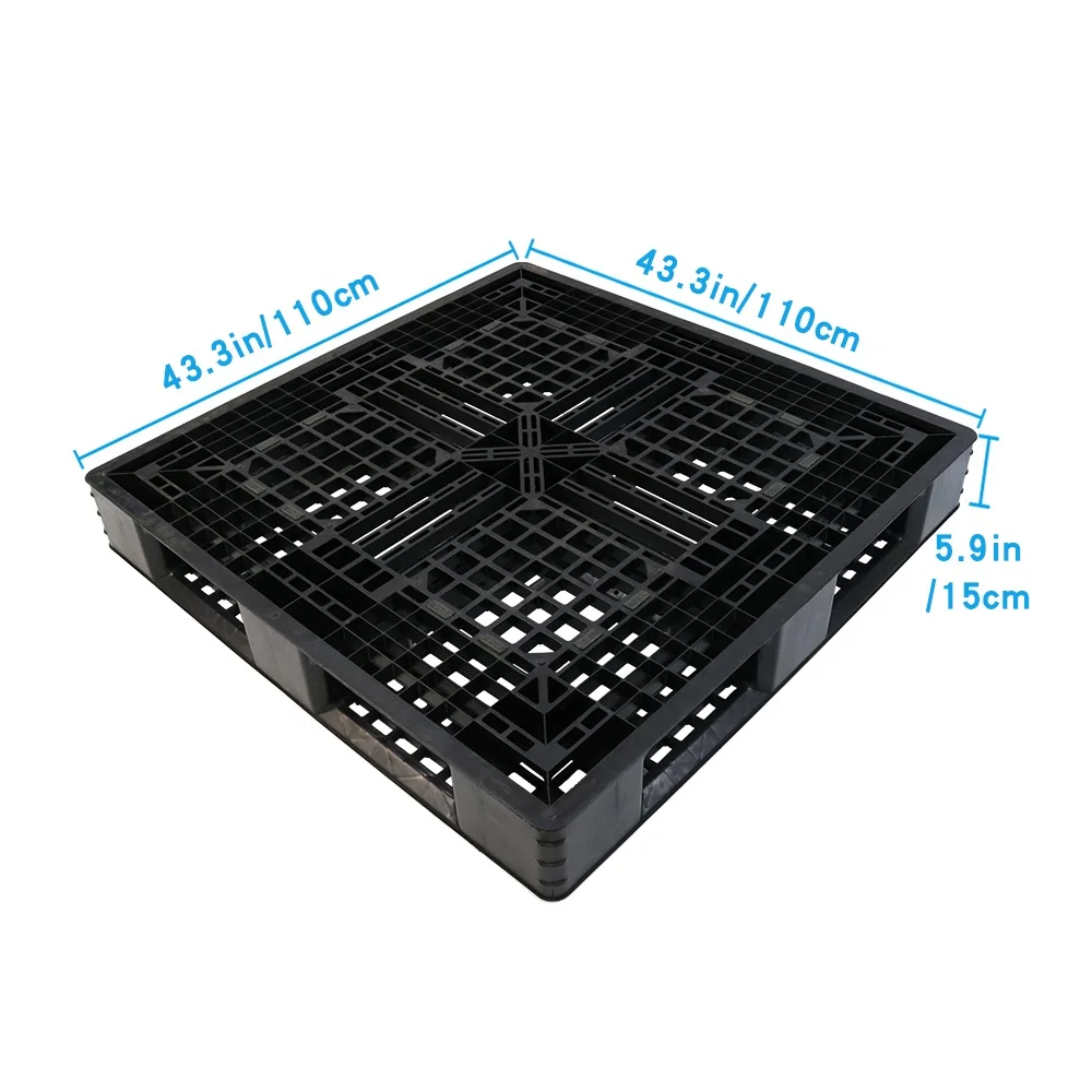 
QXR Q-PA3 Wholesale high quality 1100 * 1100 * 150 mm grid black ESD conductive pallet 