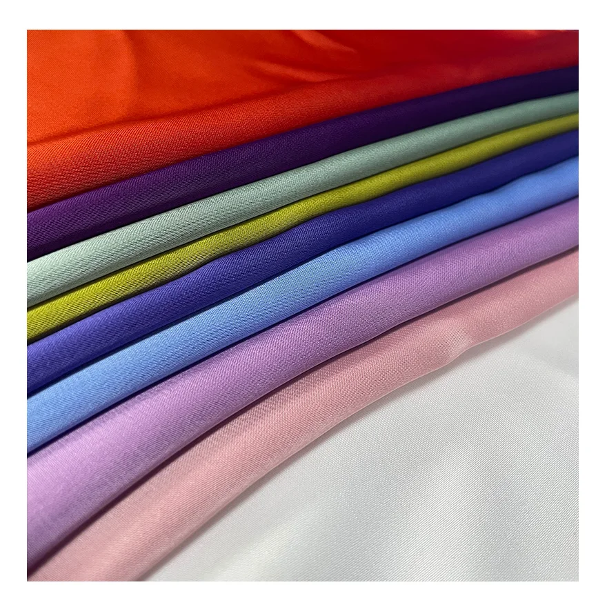 2022 Shaoxing Pengda Textile 100% Polyester Imitated Acetate Satin Fabric For Woman Abaya