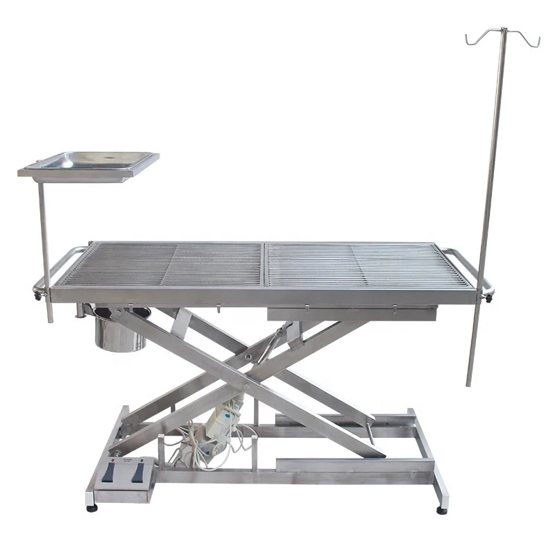 hospital animal constant temperature electric stainless steel lifting beauty table Pet operating table