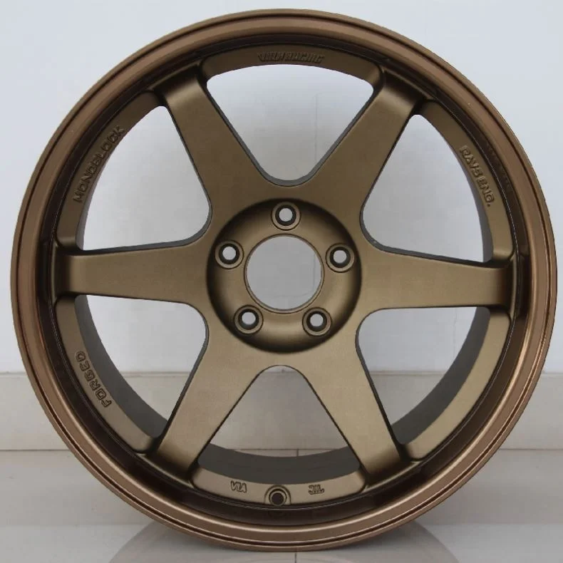 Flrocky echo 15 16 17 18  Wheels/Rims 4X100 5X100 5X114.3 Car Wheel Rims For RAYS Te37 Deep Dish