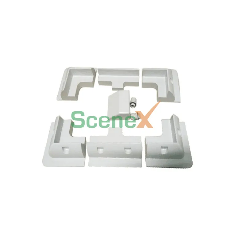 Solar Panel Mount White ABS Plastic Solar Panel Corner Mounting  Bracket for RV boat ,caravan