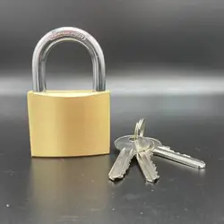 China hot sale thin type lock high security master key brass padlock