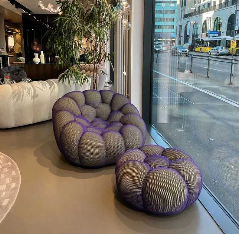 Model Foam Sofa Living Room Fabric Bubble Shape Sofa Lounge Sofa