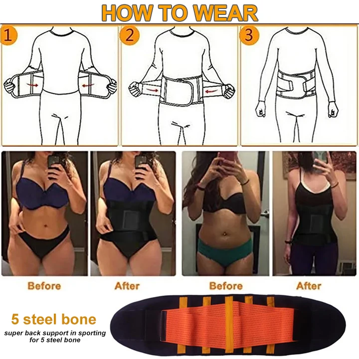 Women Waist Trainer Body Shaper Slimming Belt Sheath Belly Tummy Control Sweat Shapewear Workout Gym Clothes Corset Underwear