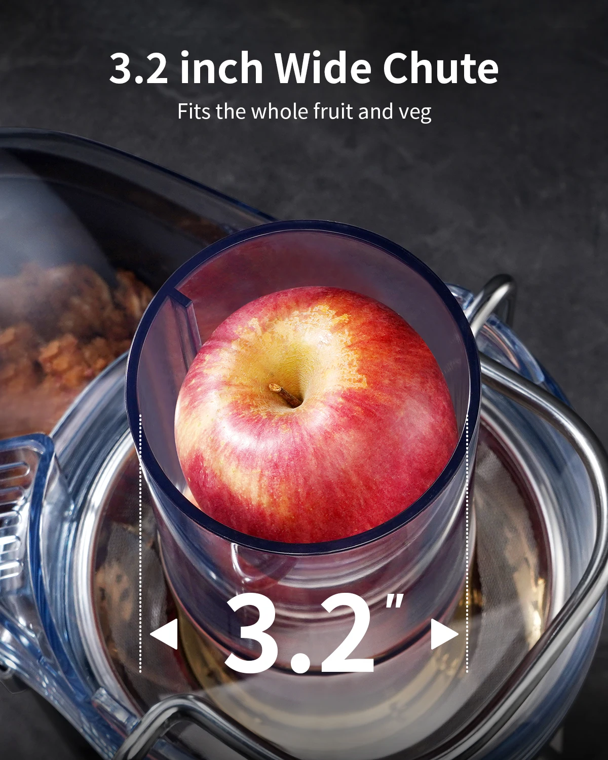 3 Speeds Setting Powerful Juice Extractor Machine Whole Fruits & Veggies Juicer Machine