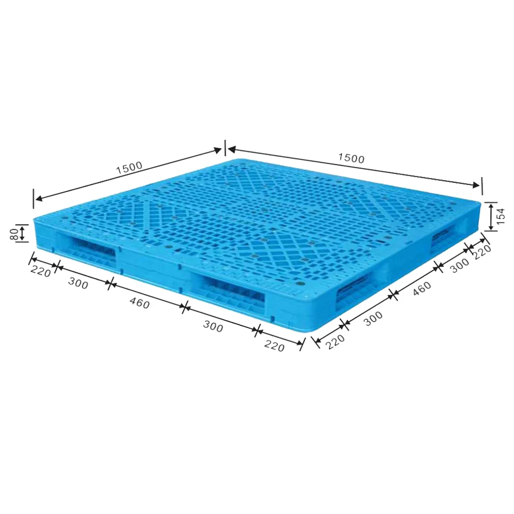 В наличии, Прямая продажа с китайской фабрики, прочный пластиковый поддон для склада, многоразовый двухсторонний поддон для сверхпрочного поддона.
