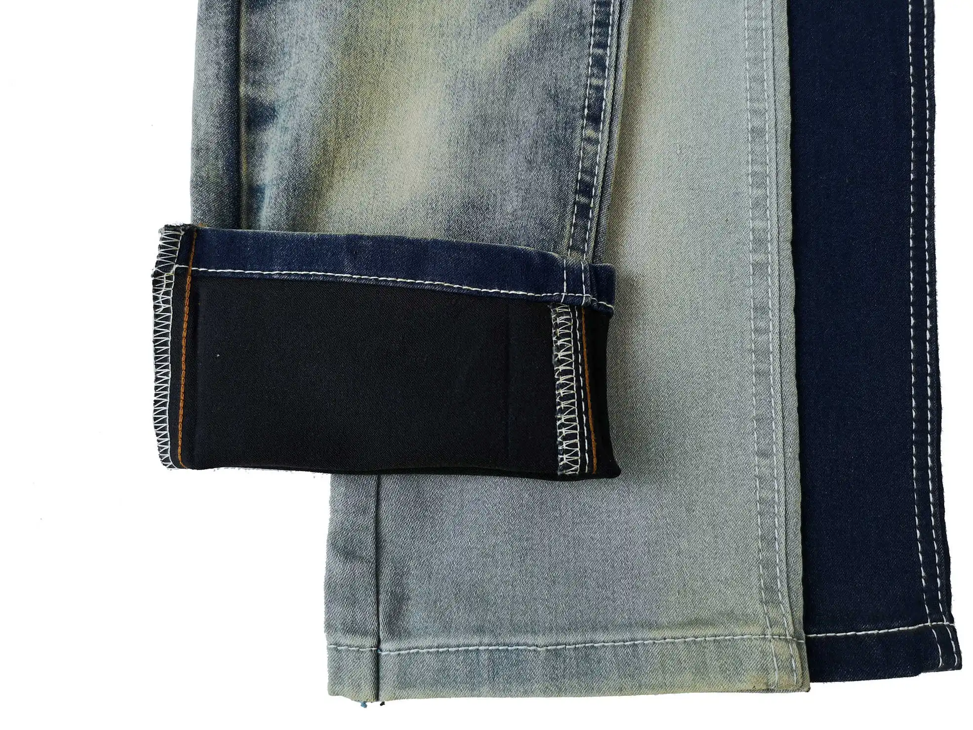 Y121-4 Satin cotton polyester spandex stretch denim fabric wholesale for jeans