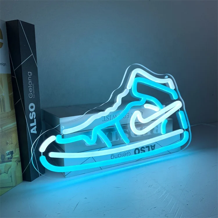 Colorful shop Led light neon sign Art work led neon sign light Sneaker Shoes Neon Sign for wall decoration for advertisement