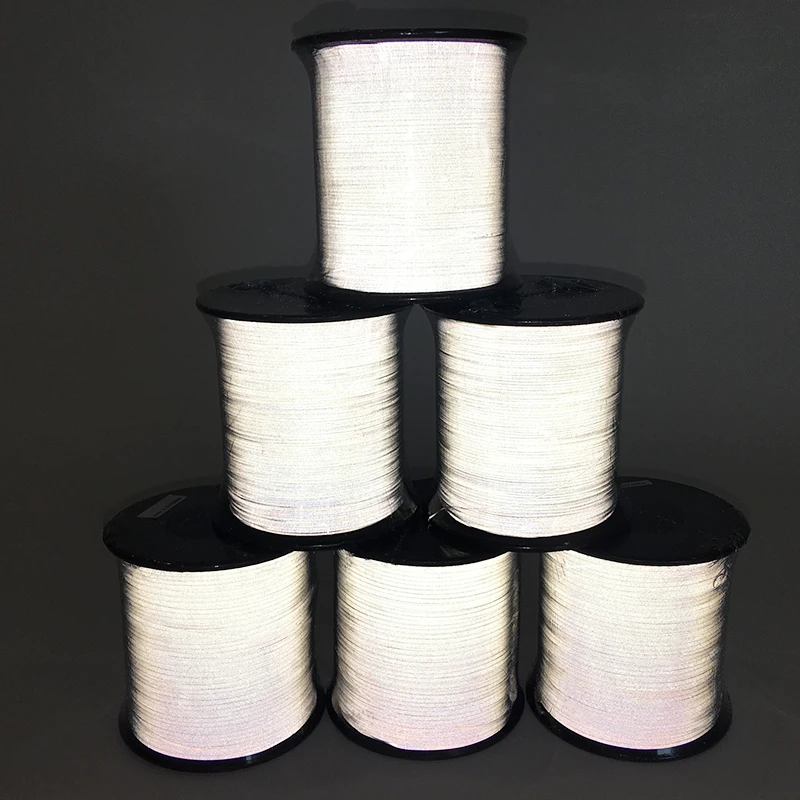 High bright Double Sides Reflective Yarn Knitting Reflective Webbing Or Cap Scarf Factory Direct Supply Reflect  PET  Sheeting