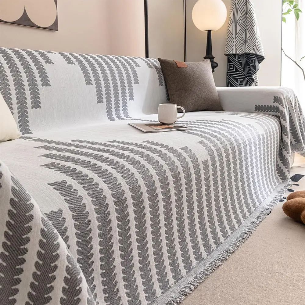 New Double Sided Chenille Sofa Cover Comfy All Seasons Universal Thick Reversible Chenille Sofa Cover