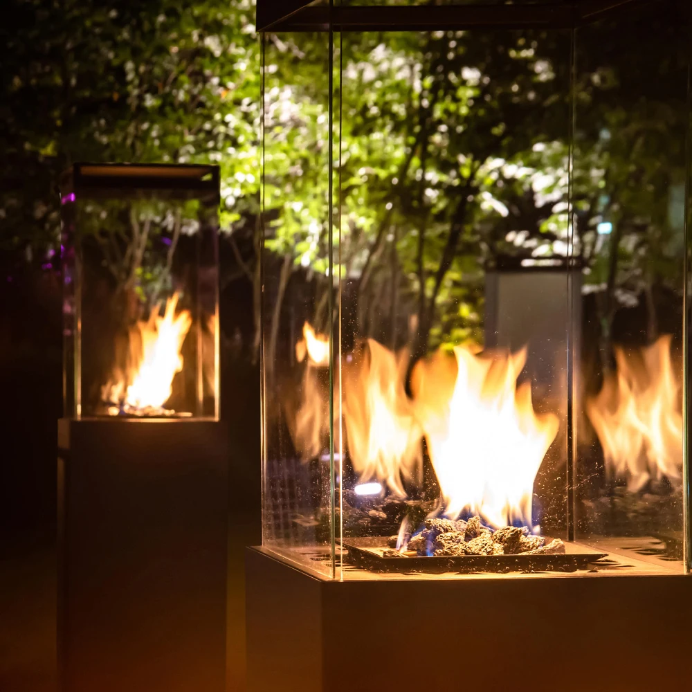 CE approved quartz glass tube patio heater real flame  outdoor gas patio heater