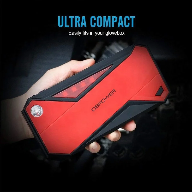 DBPOWER 800A пик 18000 Мах компактный литий Power Bank автомобильное пусковое устройство батарея