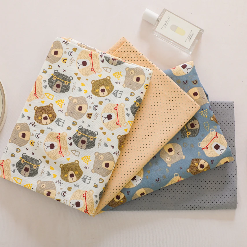 2023 new design 160cm width print cotton fabric for kids bedding