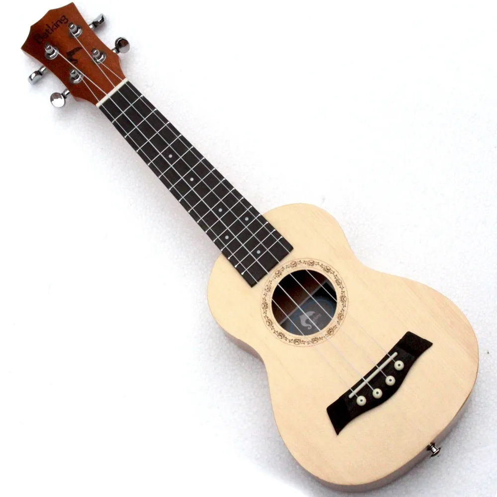 Soprano Ukulele Solid Top Spruce 21 Inch With Ukulele Accessories With Gig Bag for beginner