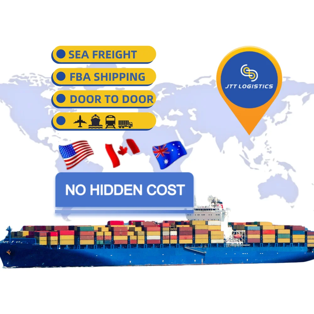 Shipping Agent to USA  Canada Australia Sea Freight Forwarder Door To Door Service FBA Shipping Service