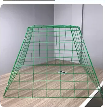 PVC coated galvanized 2.5 2.8 3 mm wire diameter 2.5*10 3*10 aperture cuboid chicken rooster cages pen with two doors