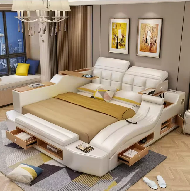 Wholesale Customize Modern Multi-function Storage Bed Furniture Bedroom Home Furniture Bedroom Sets  King Size Bed