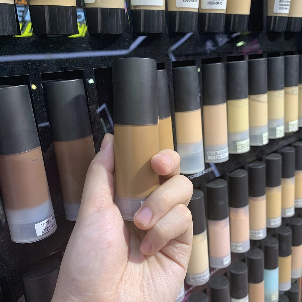 2022 New Foundation Matte custom Logo Long Lasting Waterproof Makeup Foundtions Black Skin Creamy Liquid Vegan Makeup Foundation