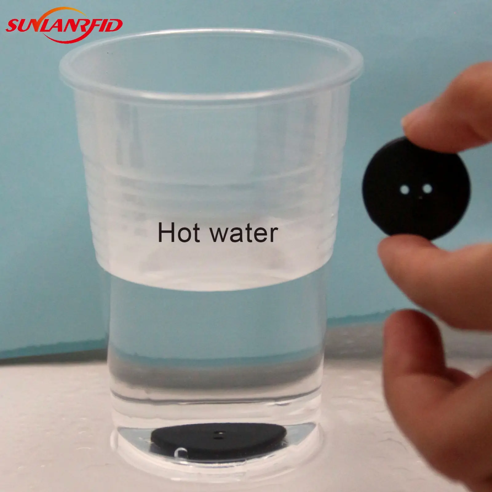 PPS Material ISO18000-6C/EPC GEN 2 UHF laundry tag 25.5mm Dia with H3 Chip Washable RFID token for Clothes Washing System