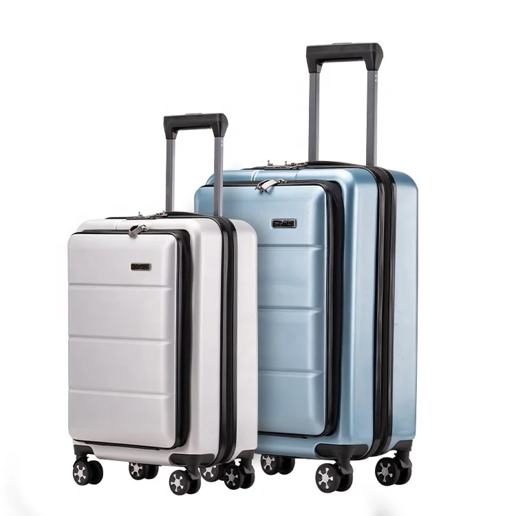 2019 New Product Low MOQ ABS PC Silent Wheel Valise Custom Boarding Suitcase Luggage Set