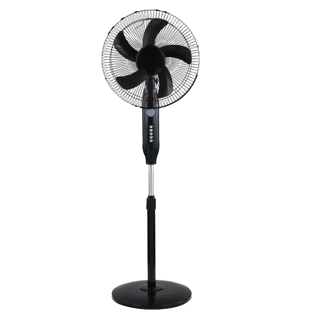 Wholesale 16 Inch 12V Solar Fan Solar Powered Rechargeable Fan Pricece Cheap Stand Solar Fan with Panel and LED Light
