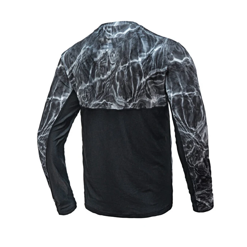 wholesale custom long sleeve perform t shirt camo jersey upf fishing clothes man uv fishing shirt unisex