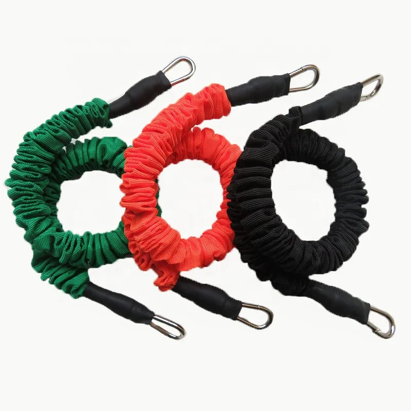 Gymarts home training elastic tube band with fabric cover resistance band set