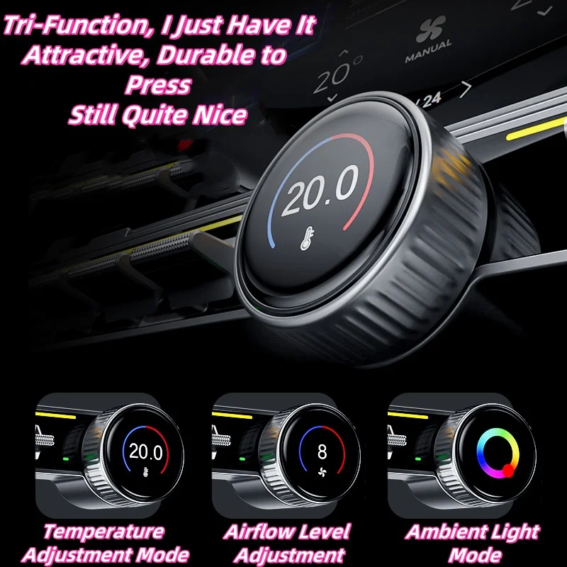 For Tesla Model 3 Physical Control Button Multi-function Center Control Panel Switch Buttons  Interior Accessories Motification