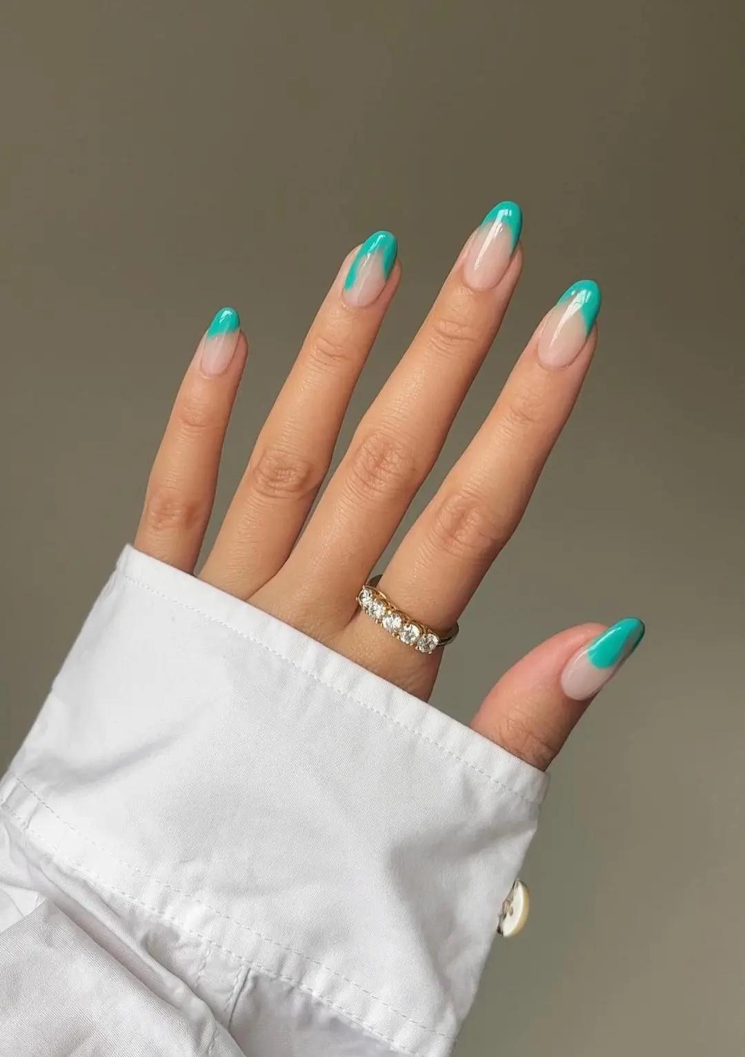 2024New Stunning Turquoise & Teal Nail Designs Press On Nails False Nails