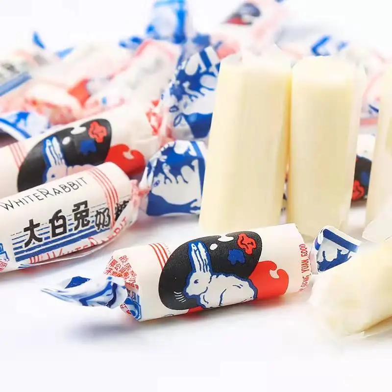 factory price white rabbit milk creamy flavor soft chewy candy