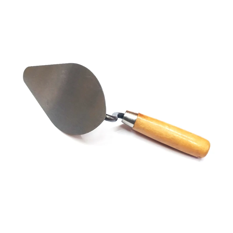 XITELI Wooden Handle Round Head steel trowel Wall Plastering Tool Can Be Customized Handle