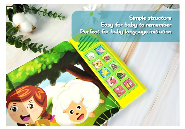 Baby Voice Education Ebook Chinese English Singing Rhymes & Lullabies Learning Digital Piano Song Book