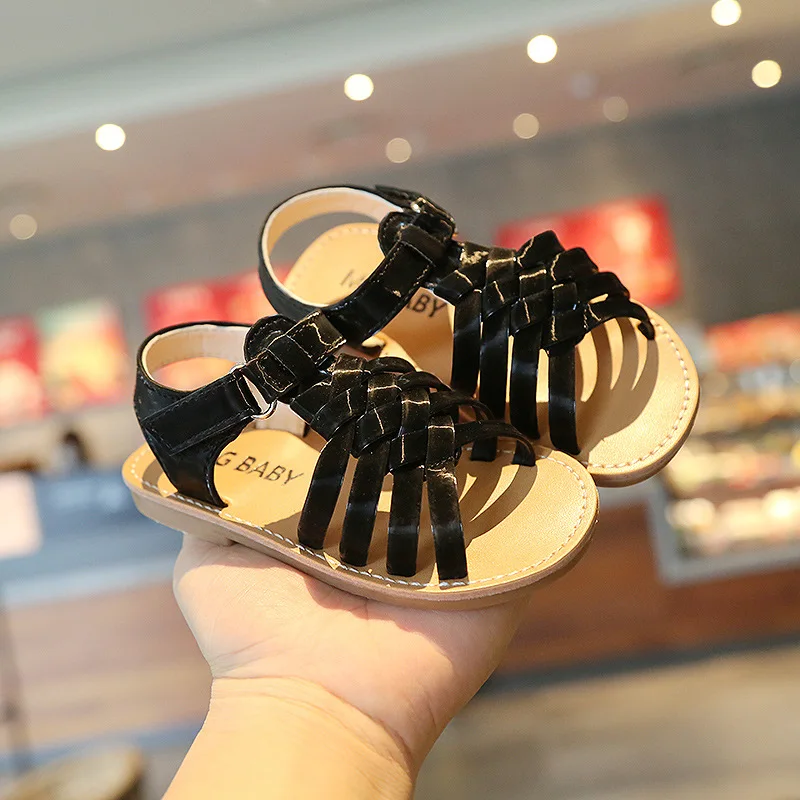 Eco Friendly Casual Boys Shoes Girls Heel Brown Kids Summer Beach Sandals