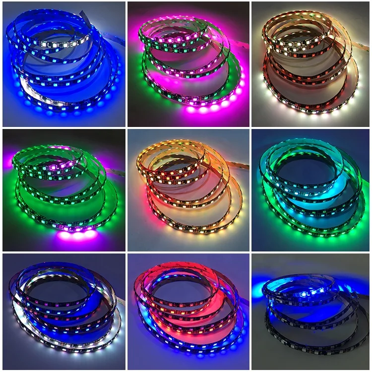 tira led ww2811 ws 2811 5050 5m ws2815 12v 5mm rgb led strip tape
