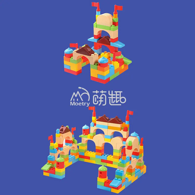 Moetry Build My Castle Super Large Plastic Building Block Kindergarten Construction Toy Stem Education Classroom Material