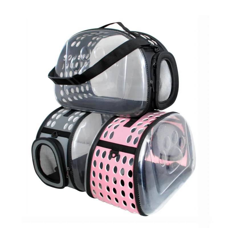 Transparent Large Capacity Breathable Portable Customizable Cat Carrier Backpack Pet Carrier Bag