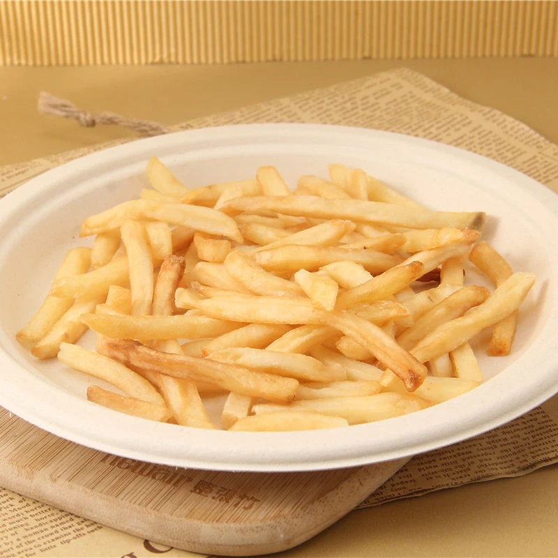 Экологически чистый биоразлагаемый сахарный тростник, багасса, одноразовая Компостируемая уникальная тарелка из бумаги для приготовления пищи