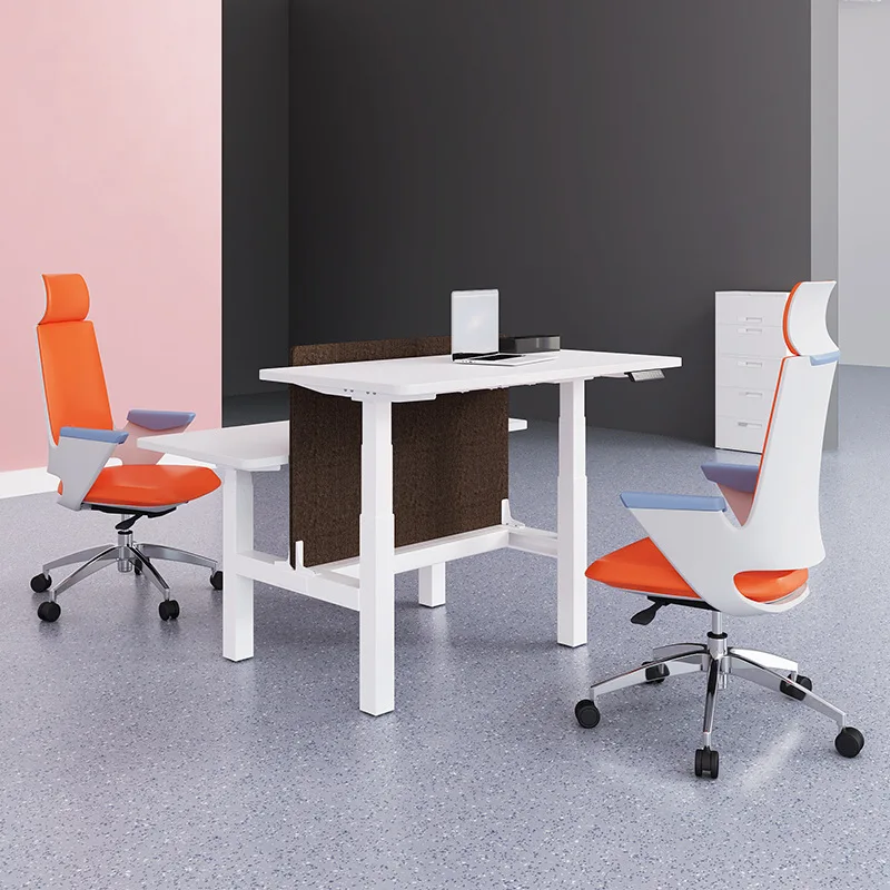 Factory custom furniture layout office cubicle workstation desk 4 person modular office partition desk bureau de travail