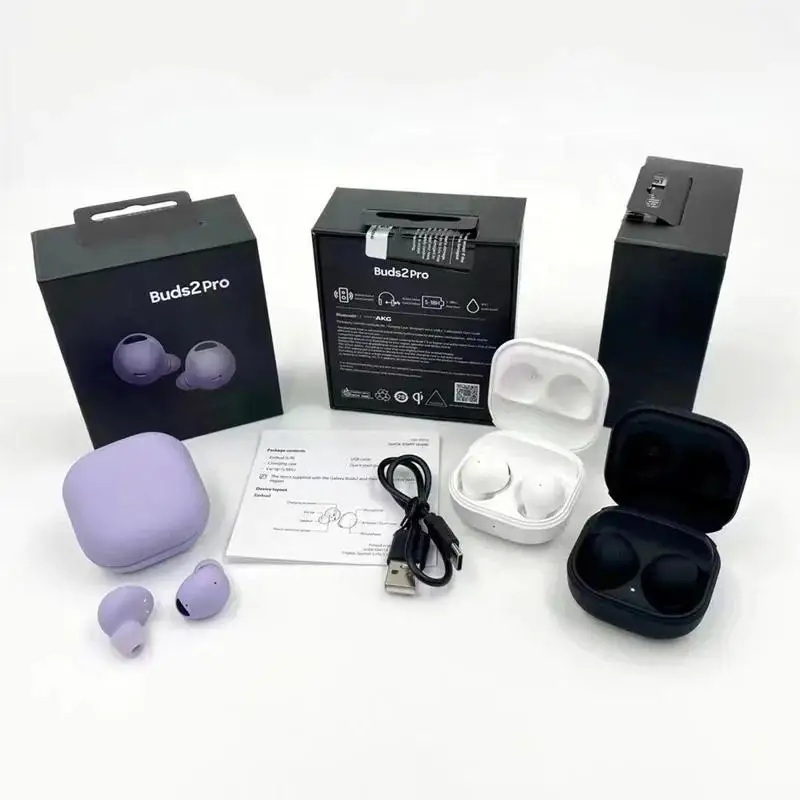 Buds 2 Pro TWS Factory Earbuds Wireless charging Earphone Bass live Music ear headset buds2 pro For Samsung Galaxy Buds 2 pro