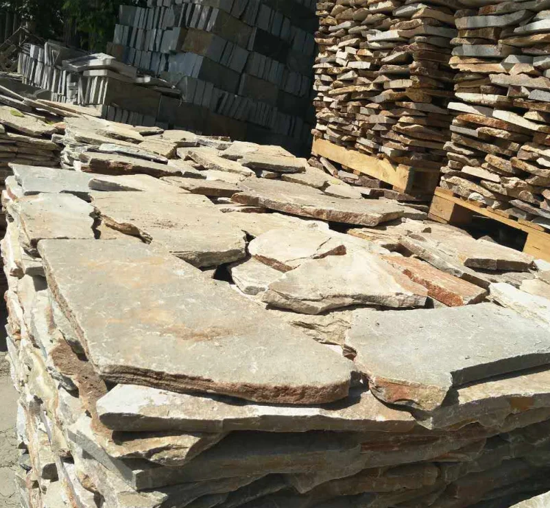 Cheap Flagstone Natural Slate Pizarra irregular Random Flagstone Paving Stone for floor