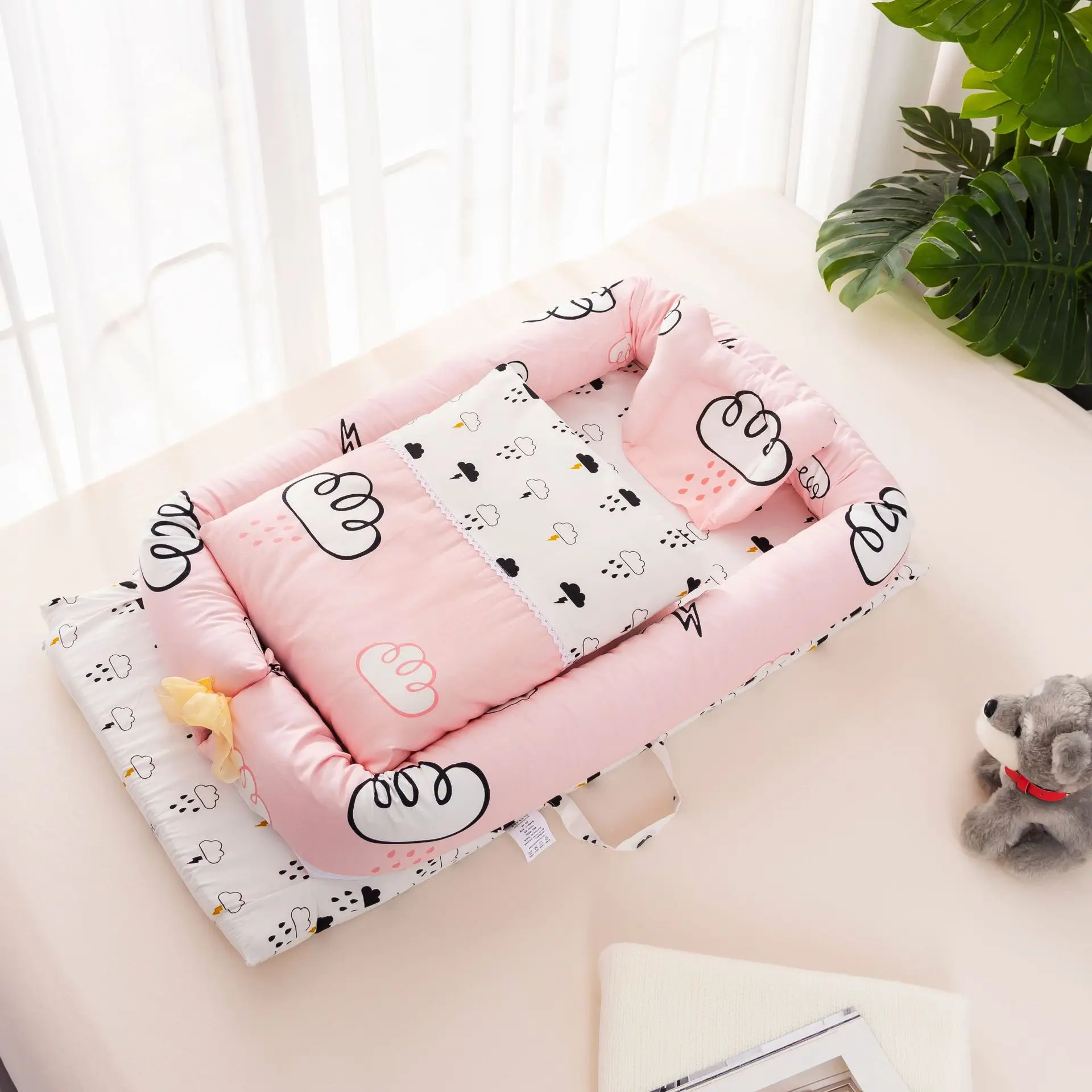 
Baby Bed Portable Baby Nest Infant Toddler Cradle Crib Neonatal supplies Nursery Travel Bed Folding Multifunction Baby nest Care 