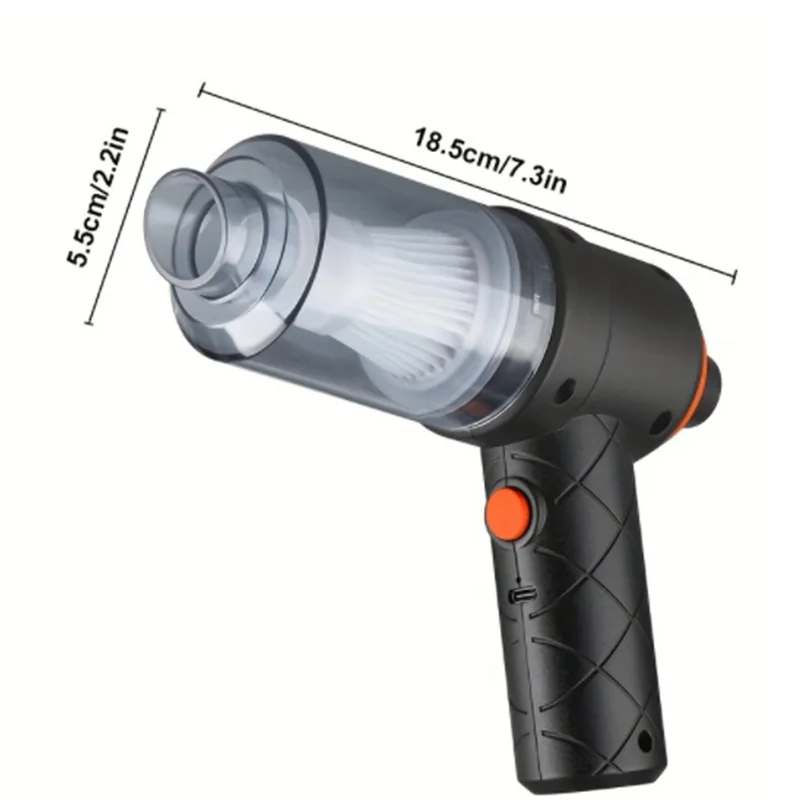 Rechargeable 2 In 1 Desktop Wireless Vacuum Cleaner High-power 120W Portable Mini Handheld Cordless Car Vacuum Cleaner