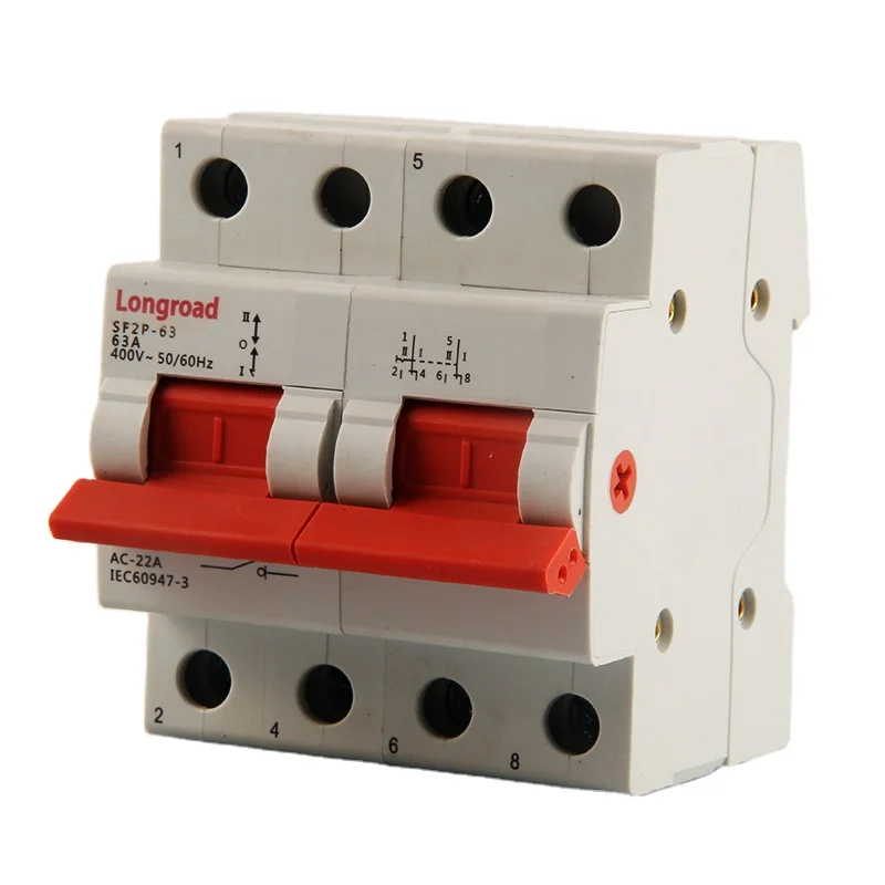 
Din Rail 125a Modular Auto Power Electrical Changeover Switch 